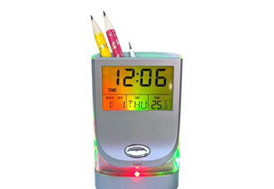 七彩萬年歷筆筒 發(fā)光產(chǎn)品 七彩筆筒,萬年歷筆筒價(jià)格 廠家 圖片